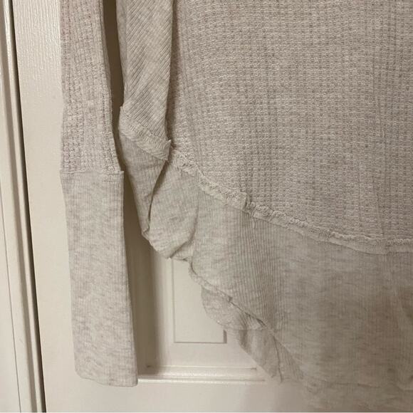 FREE PEOPLE • Oatmeal Cream Long Sleeve Catalina Thermal Top - Picture 3 of 6